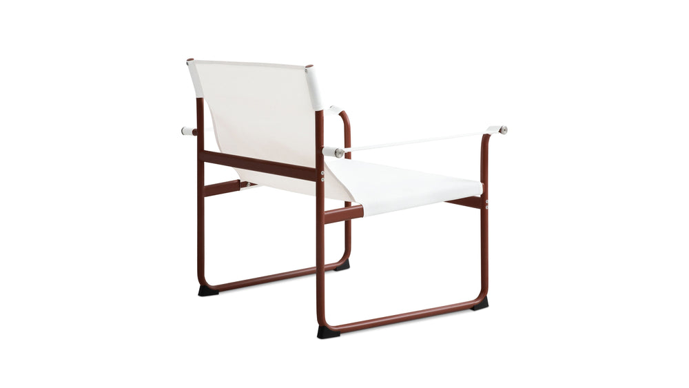 Sillón lounge para exterior Poolside, terracota