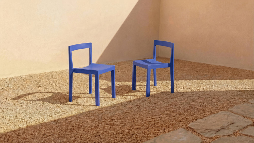 Silla de comedor de exterior Open Air (juego de dos), arce