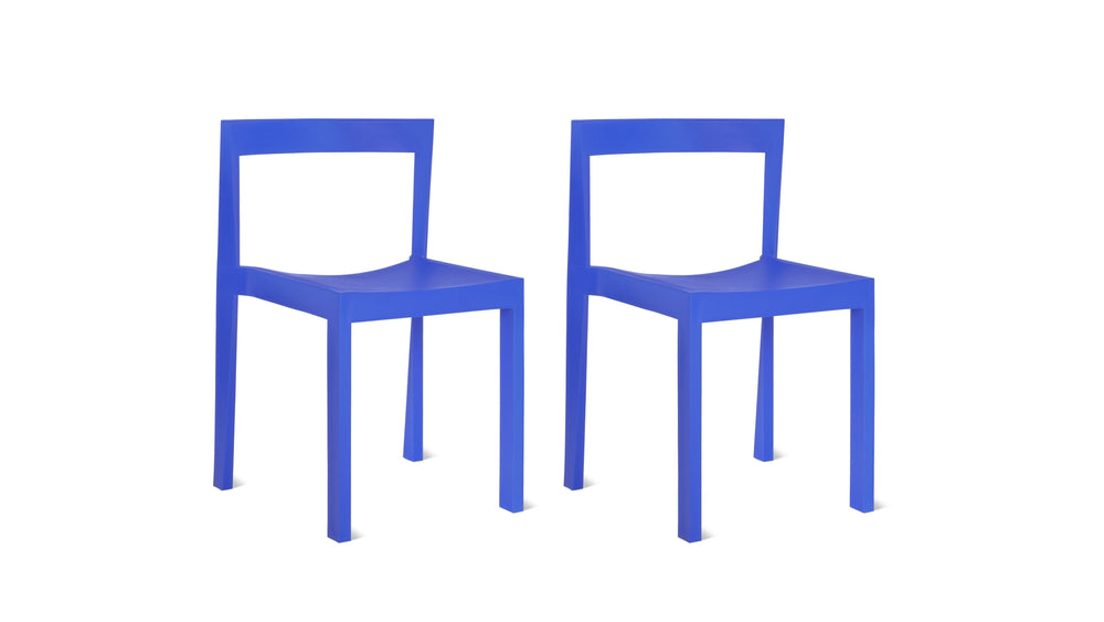 Silla de comedor de exterior Open Air (juego de dos), arce