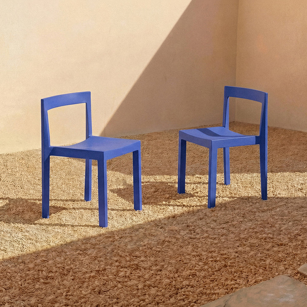 Silla de comedor de exterior Open Air (juego de dos), arce