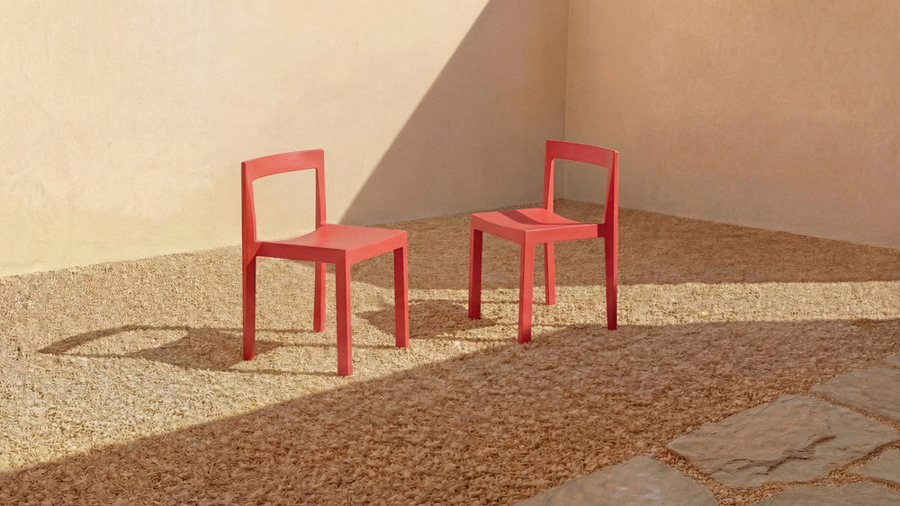 Silla de comedor de exterior Open Air (juego de dos), arce