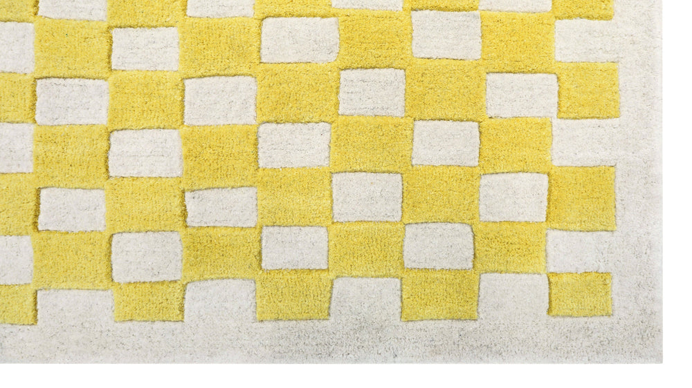 Alfombra Checkers x Scott Sueme, 5x7, Aloe