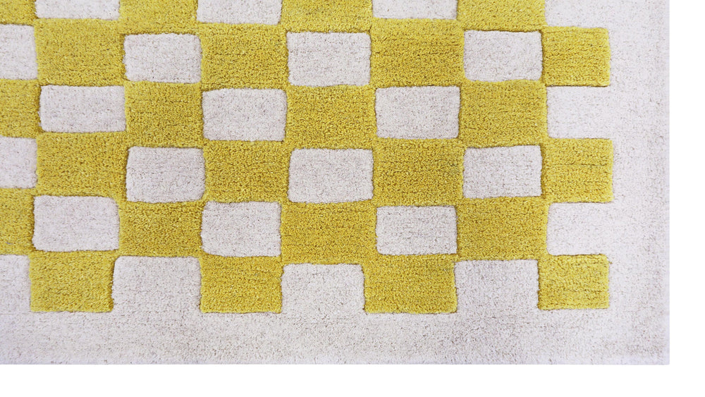 Alfombra Checkers x Scott Sueme, 8x10, Aloe