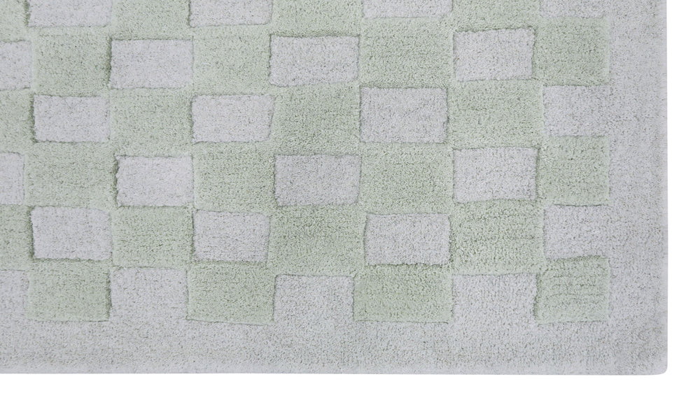 Alfombra Checkers x Scott Sueme, 8x10, Aloe