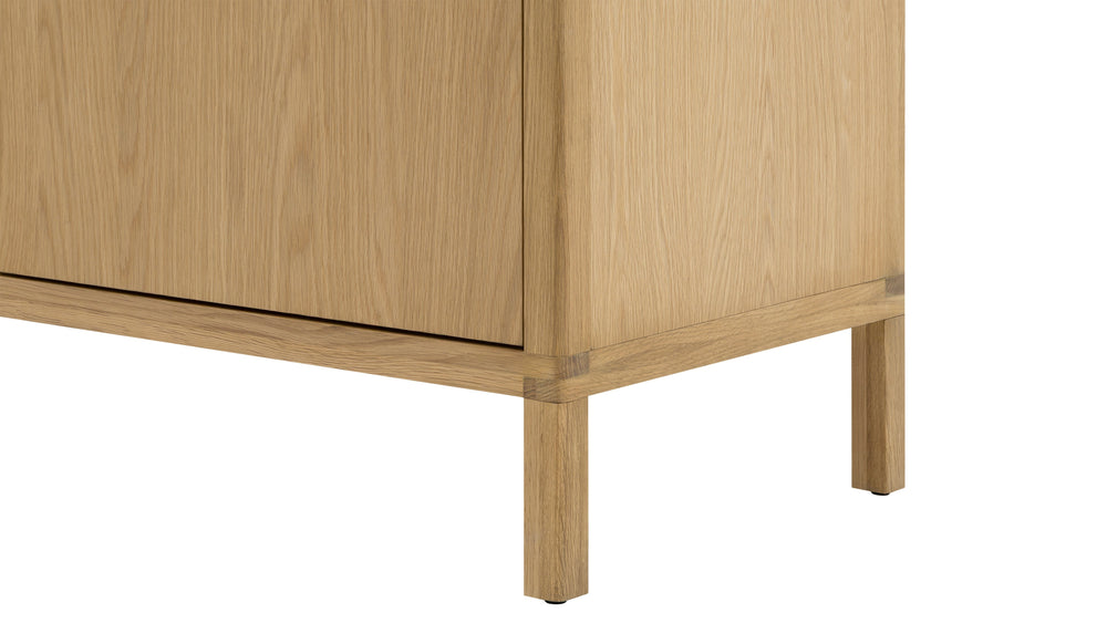 Glimpse, gabinete de roble blanco