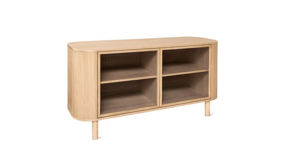 Aparador Showcase, roble blanco