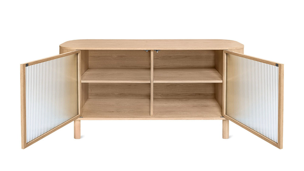 Aparador Showcase, roble blanco