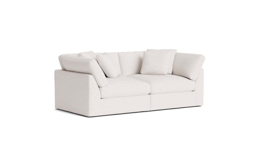 Get Together™ Sofá modular de 2 piezas, grande, Nomad Snow