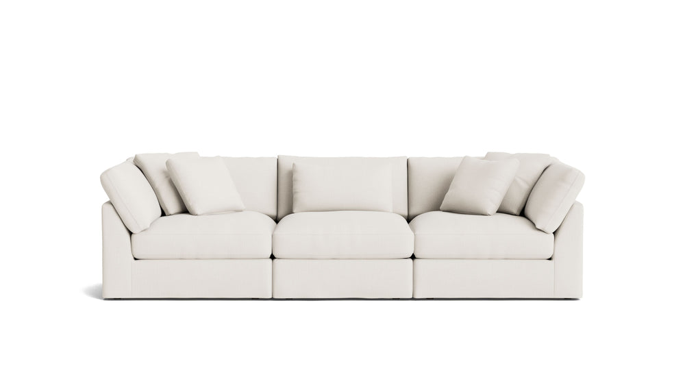 Get Together™ Sofá modular de 3 piezas, grande, lino color crema