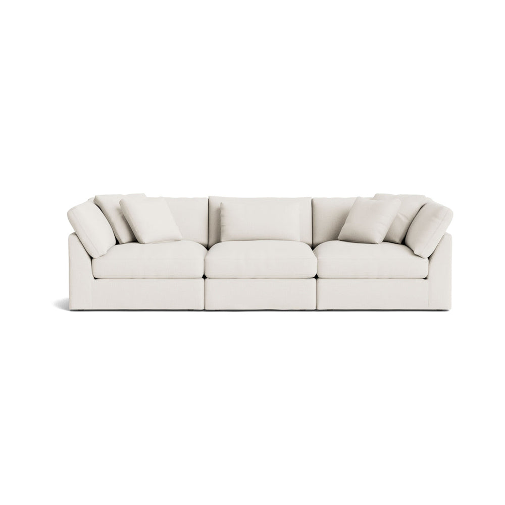 Get Together™ Sofá modular de 3 piezas, grande, lino color crema