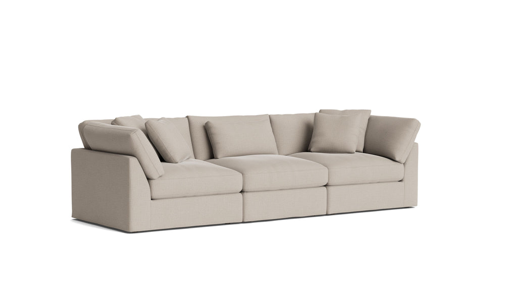 Get Together™ Sofá modular de 3 piezas, grande, piedra clara