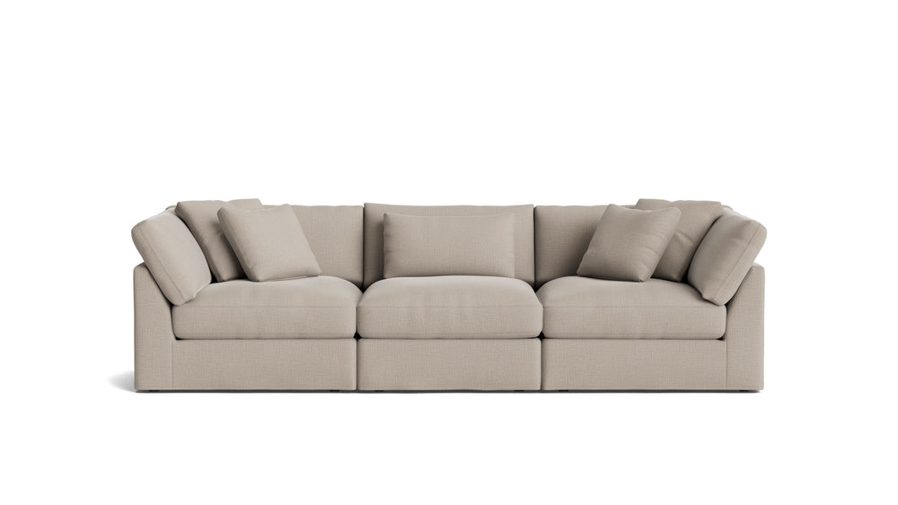 Get Together™ Sofá modular de 3 piezas, grande, piedra clara