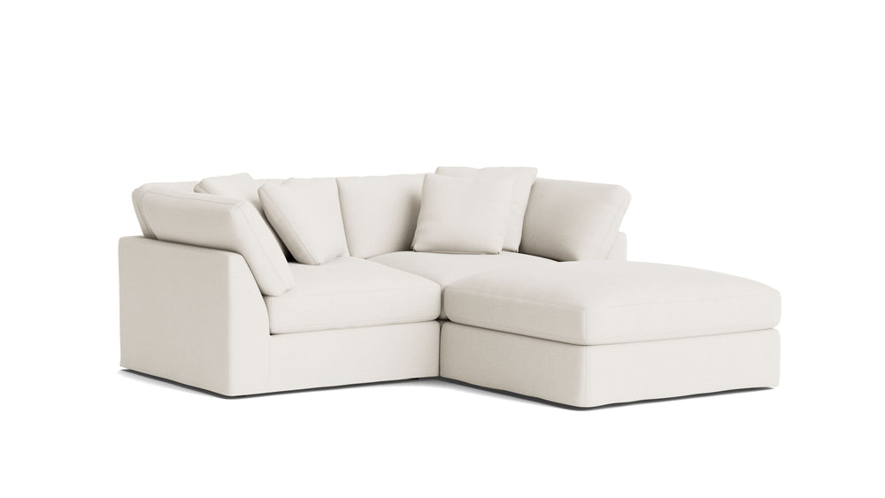Get Together™ Seccional modular de 3 piezas, Grande, Lino color crema