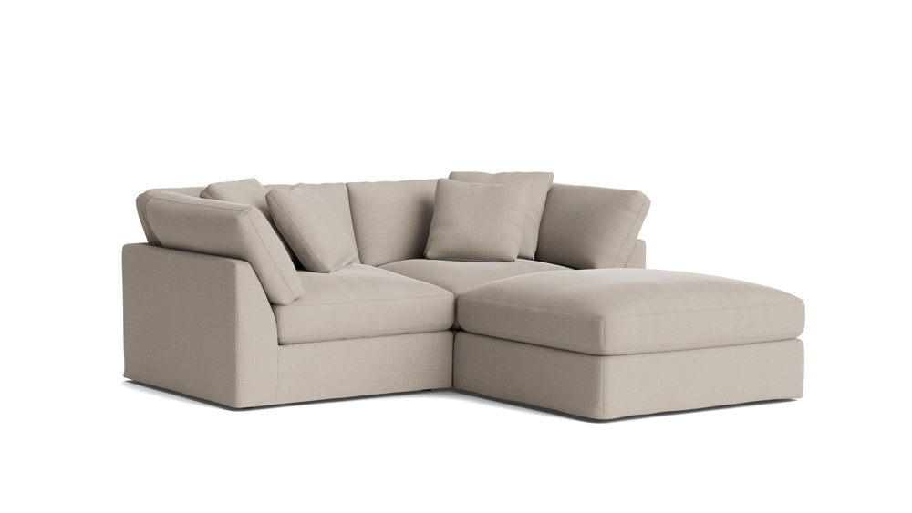 Get Together™ seccional modular de 3 piezas, grande, piedra clara