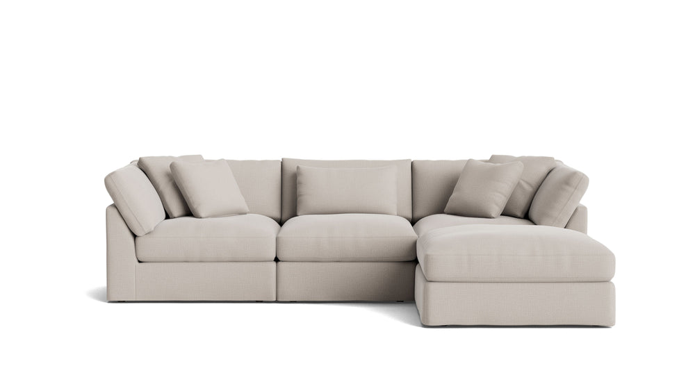 Get Together™ Seccional modular de 4 piezas, grande, color arcilla