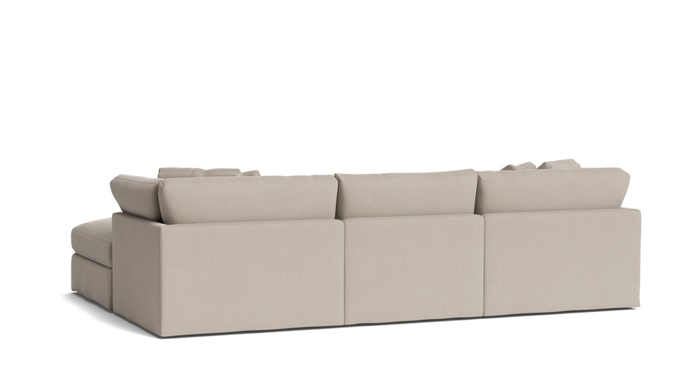 Get Together™ Seccional modular de 4 piezas, Grande, Piedra Clara