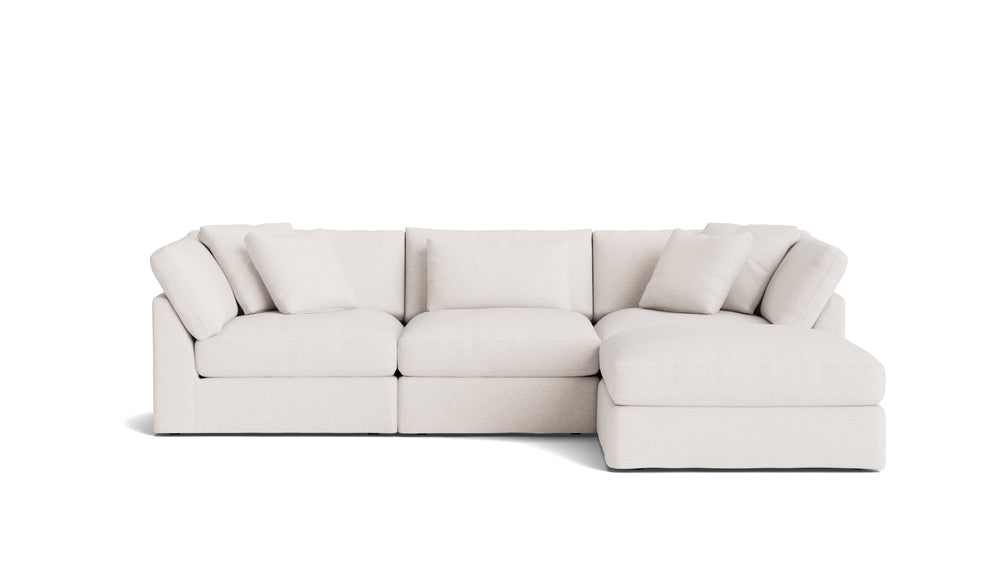 Get Together™ seccional modular de 4 piezas, grande, Nomad Snow