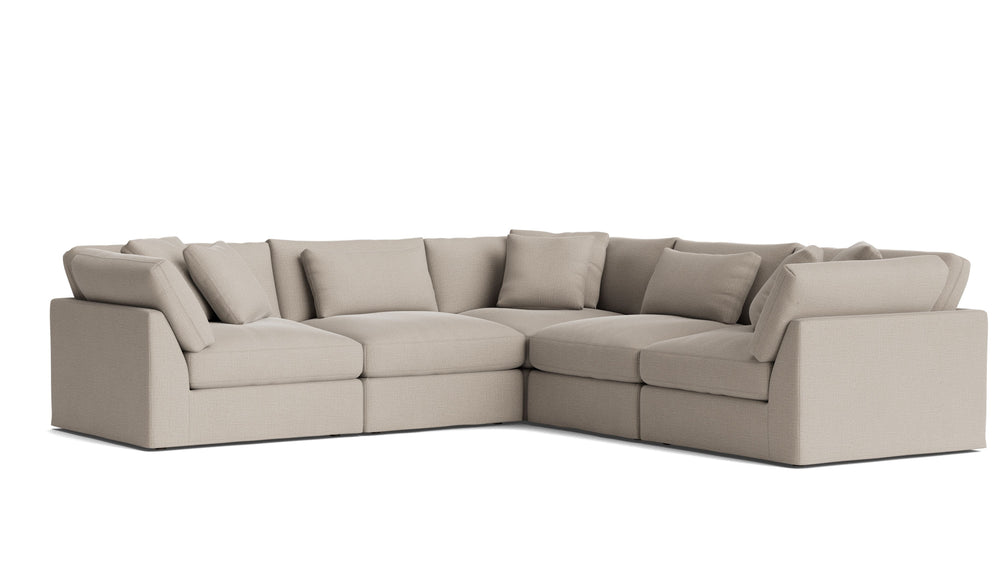 Get Together™ Seccional modular cerrado de 5 piezas, grande, Cove