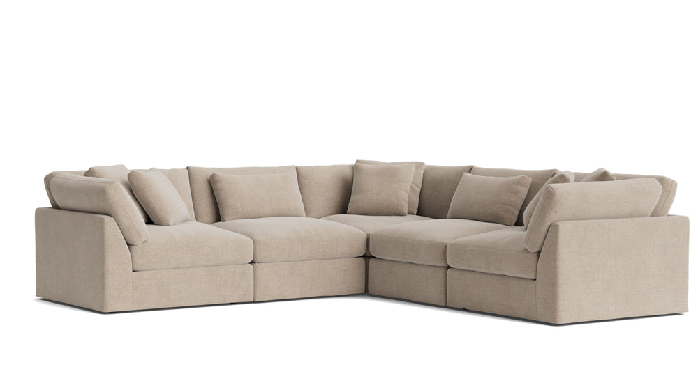 Get Together™ Seccional modular cerrado de 5 piezas, grande, Cove