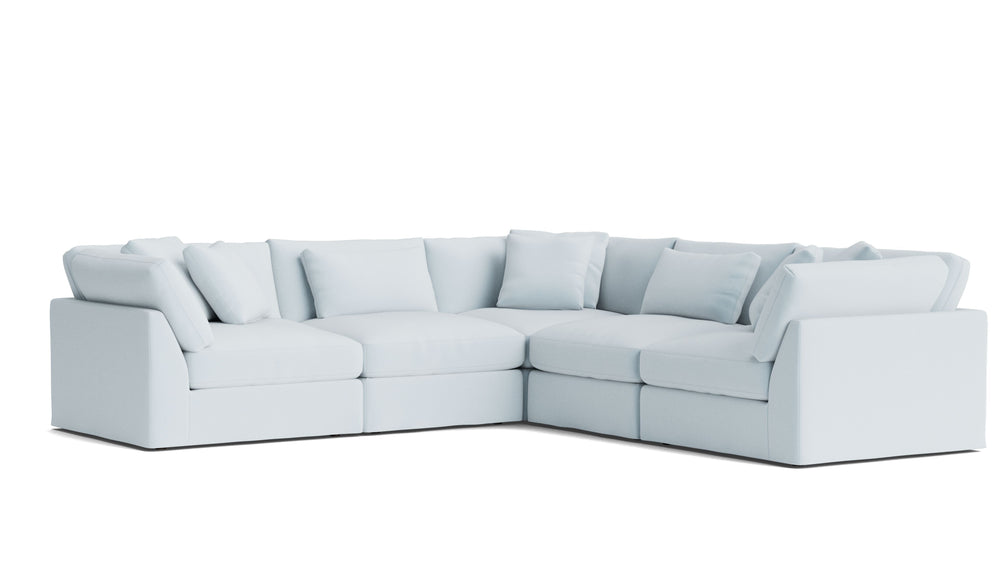 Get Together™ Seccional modular cerrado de 5 piezas, grande, Cove