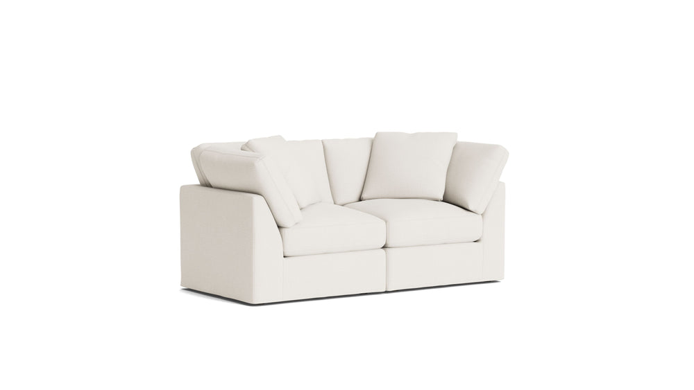 Get Together™ Sofá modular de 2 piezas, estándar, lino color crema