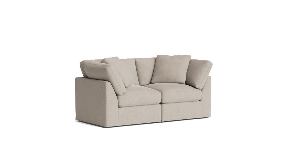 Get Together™ Sofá modular de 2 piezas, estándar, piedra clara