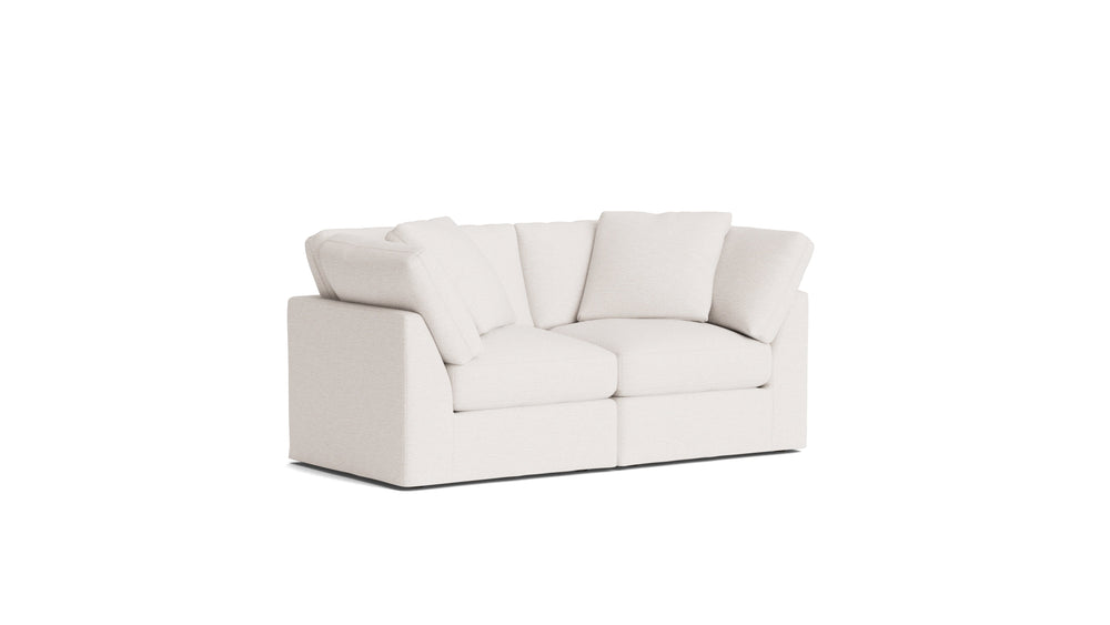 Get Together™ Sofá modular de 2 piezas, estándar, Nomad Snow