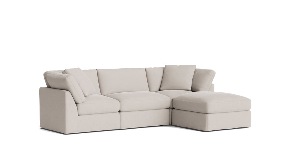 Get Together™ seccional modular de 4 piezas, estándar, arcilla