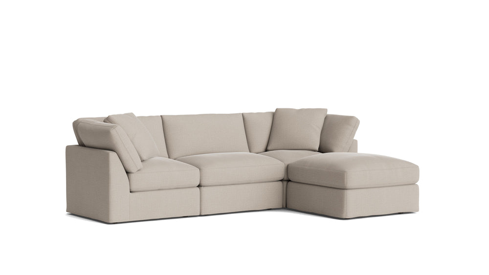 Get Together™ Seccional modular de 4 piezas, Estándar, Piedra clara