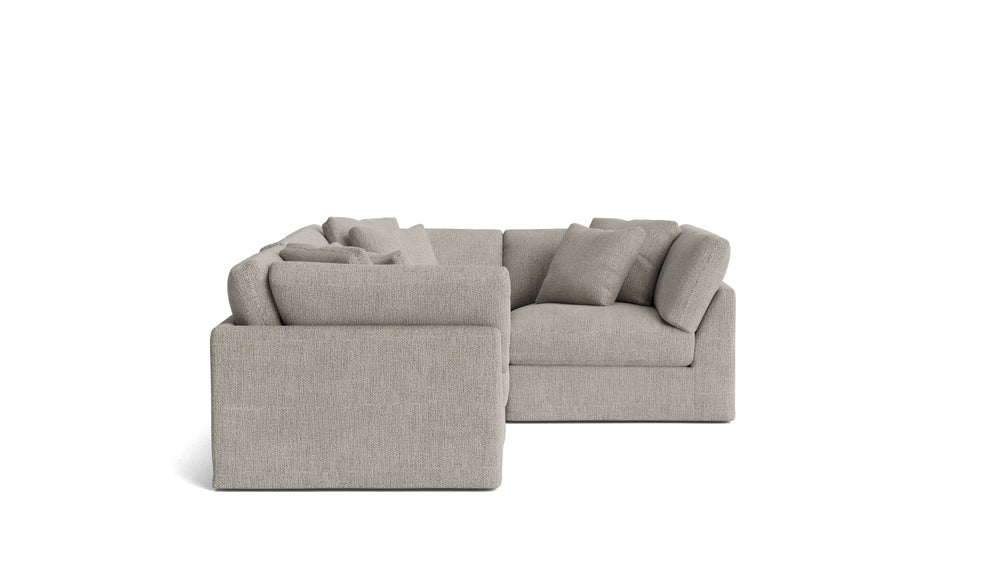 Get Together™ seccional modular de 4 piezas, cerrado, grande, avena