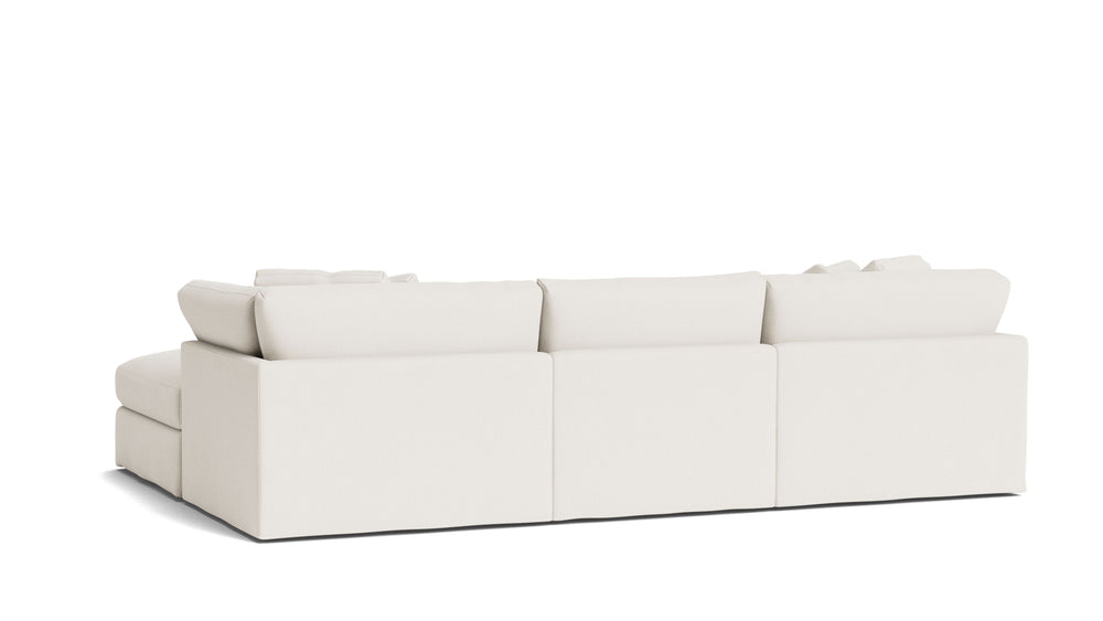 Get Together™ Seccional modular en U de 5 piezas, Grande, Lino crema
