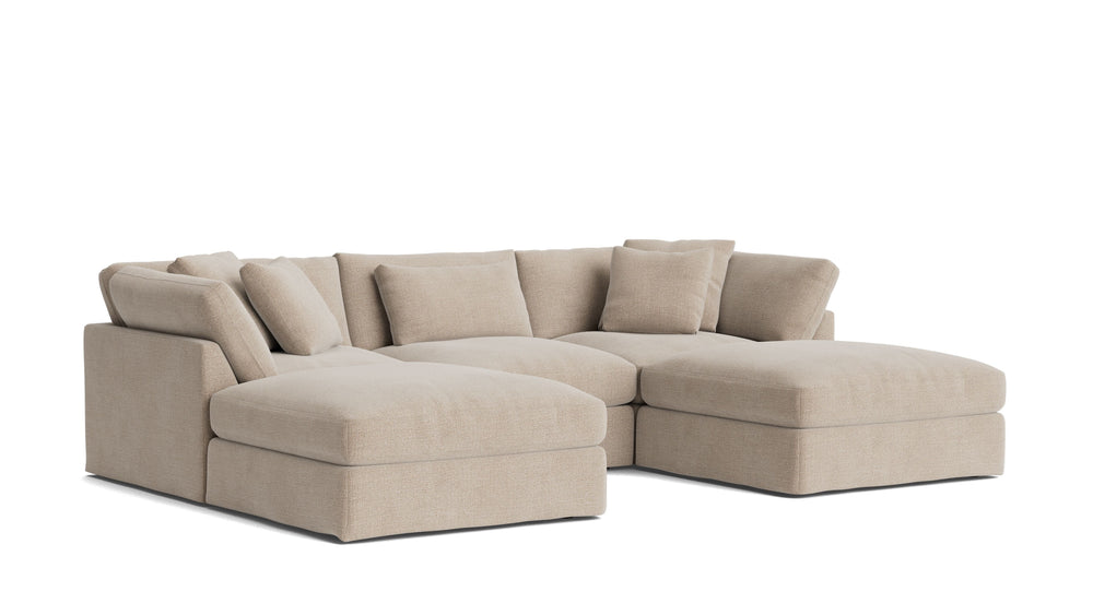 Get Together™ Seccional modular en U de 5 piezas, Grande, Champán