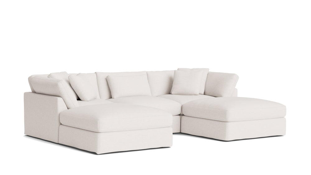 Get Together™ Seccional modular en U de 5 piezas, grande, Nomad Snow