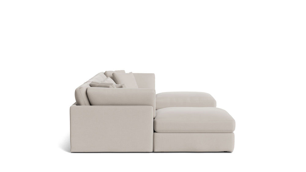 Get Together™ seccional modular en U de 6 piezas, grande, arcilla