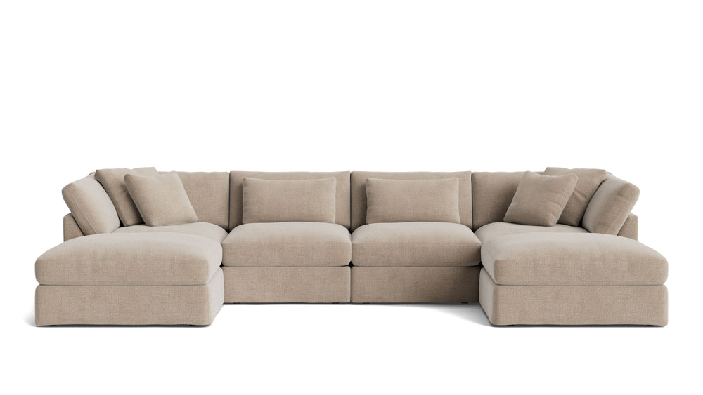 Get Together™ Seccional modular en U de 6 piezas, grande, avena