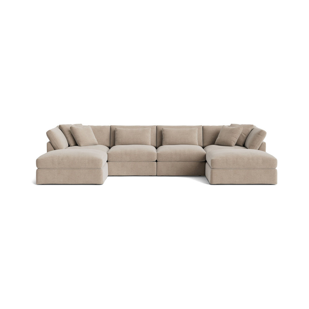 Get Together™ Seccional modular en U de 6 piezas, grande, avena