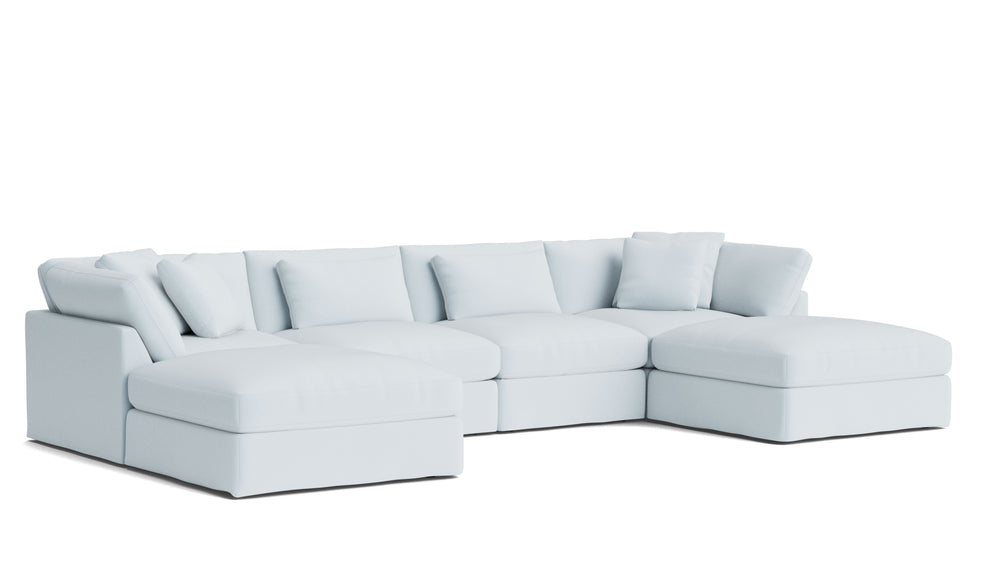 Get Together™ Seccional modular en forma de U de 6 piezas, grande, Cove
