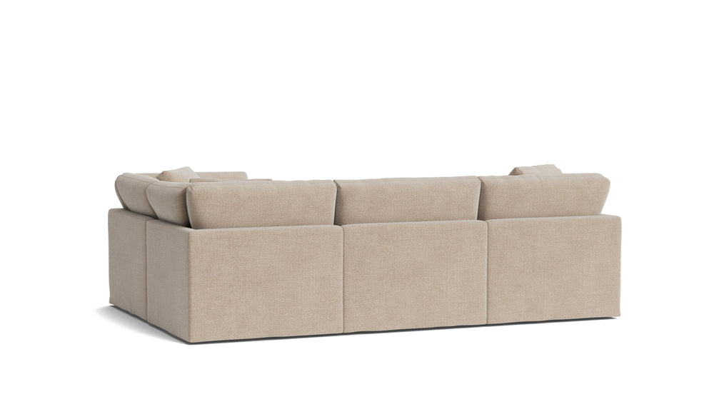 Get Together™ Seccional modular de 4 piezas, cerrado, estándar, champán