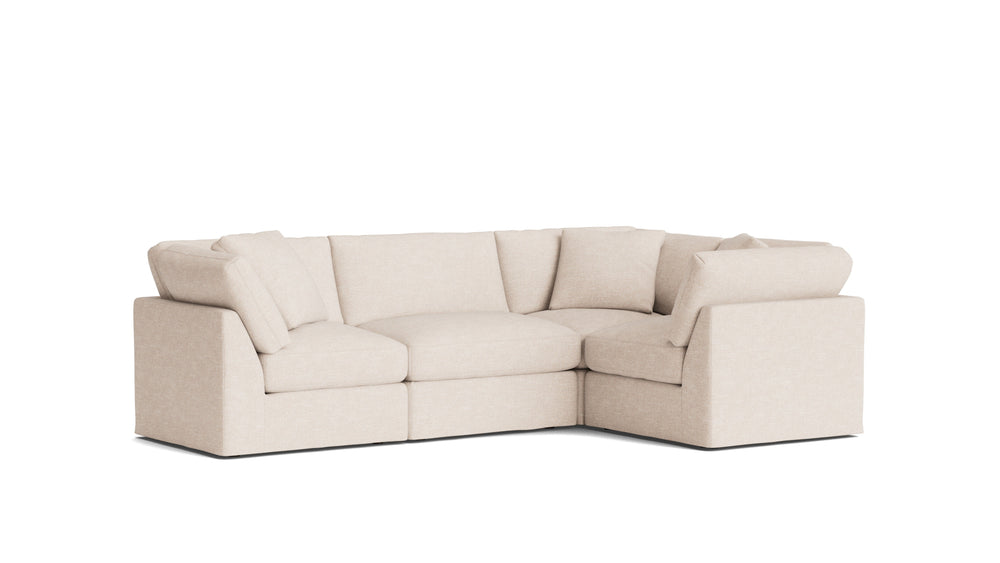 Get Together™ seccional modular de 4 piezas, cerrado, estándar, Sunbeam