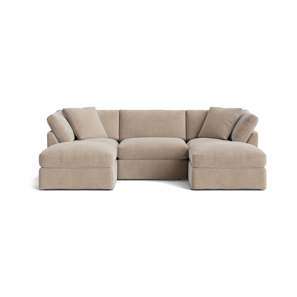 Get Together™ Seccional modular en U de 5 piezas, estándar, champán