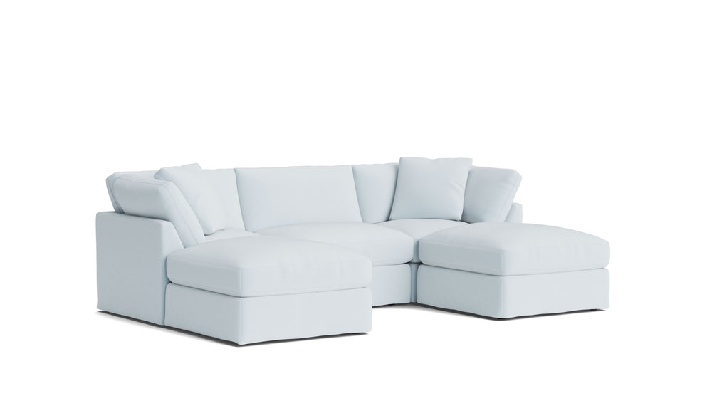 Get Together™ seccional modular en U de 5 piezas, estándar, Cove