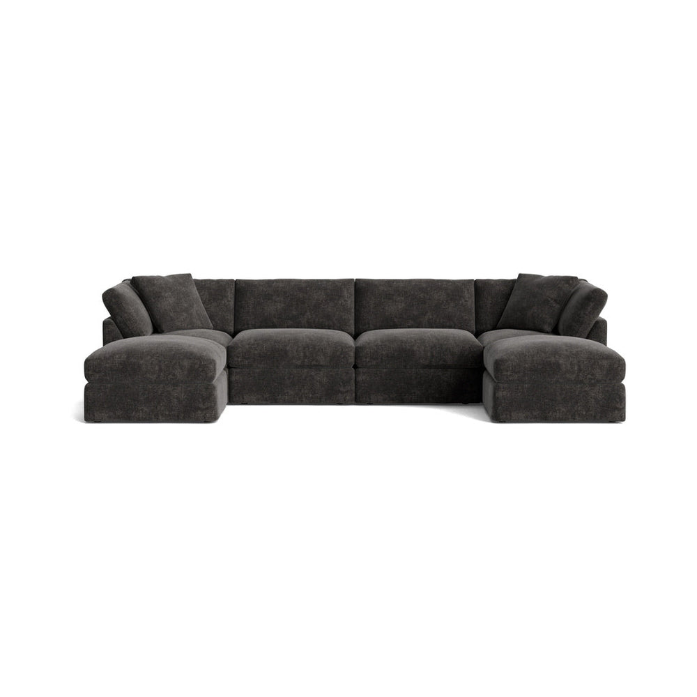 Get Together™ Seccional modular en U de 6 piezas, estándar, Trufa
