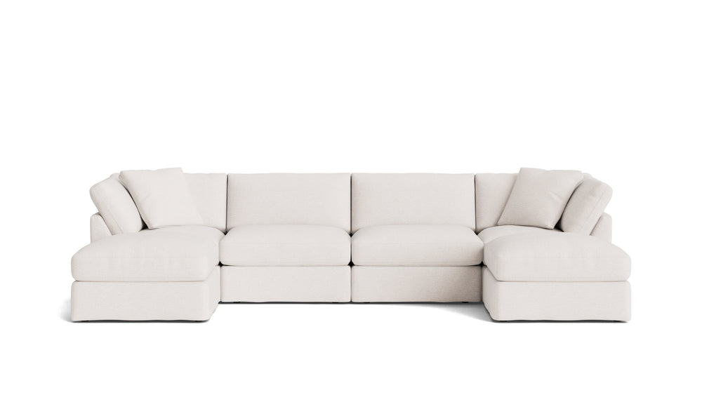 Get Together™ Seccional modular en U de 6 piezas, estándar, Nomad Snow