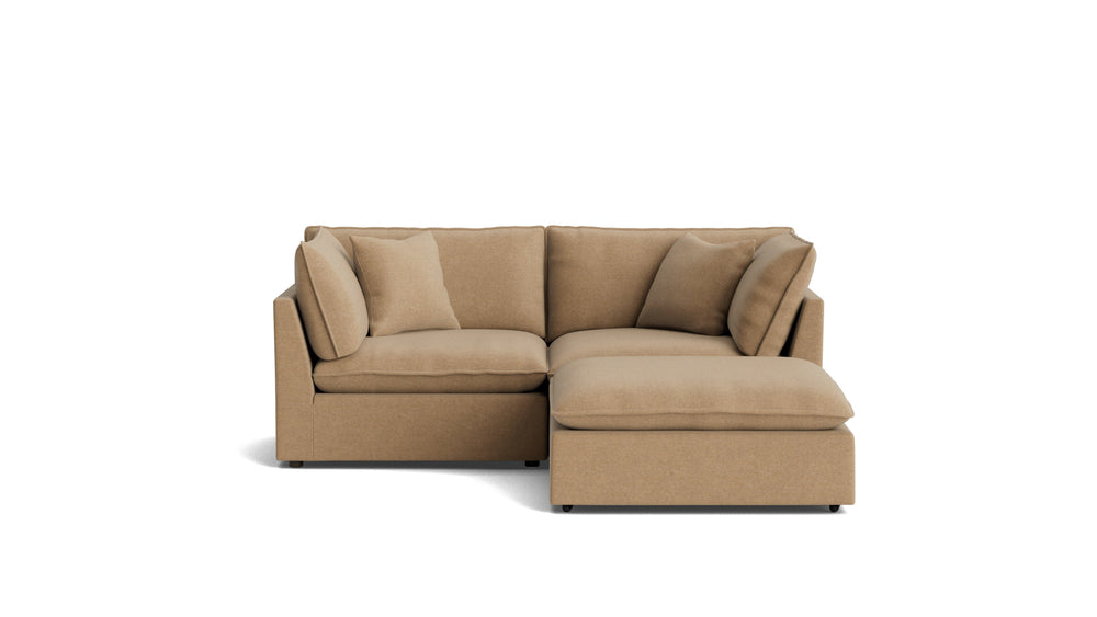 Seccional modular de 3 piezas Chill Time, avellana