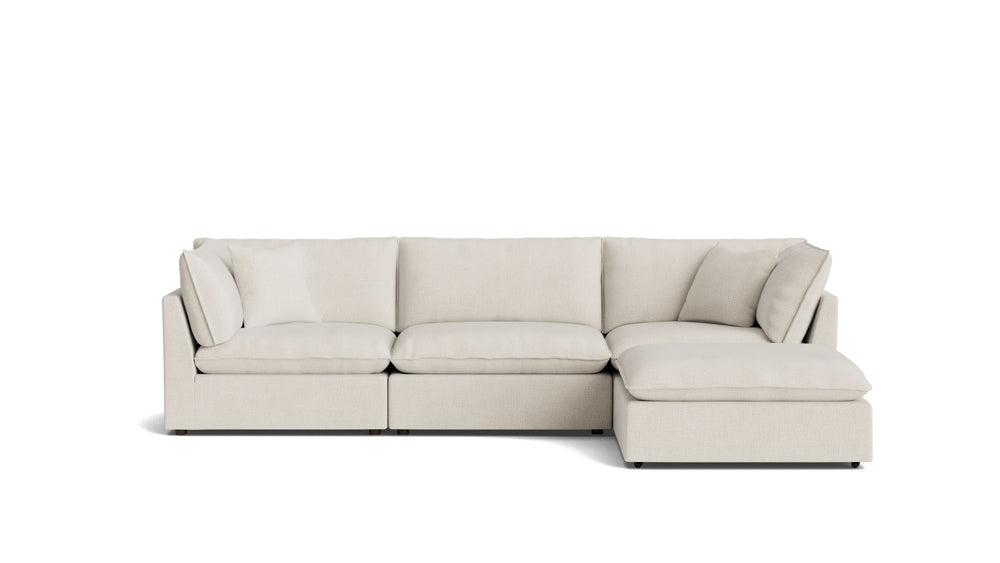 Seccional modular Chill Time de 4 piezas, abedul
