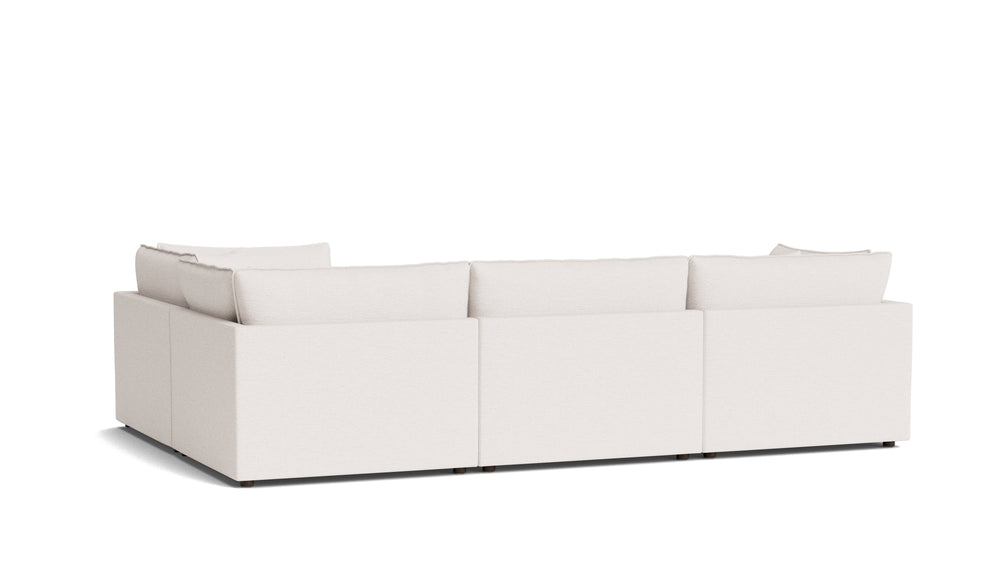 Chill Time seccional modular cerrado de 4 piezas, Nomad Snow