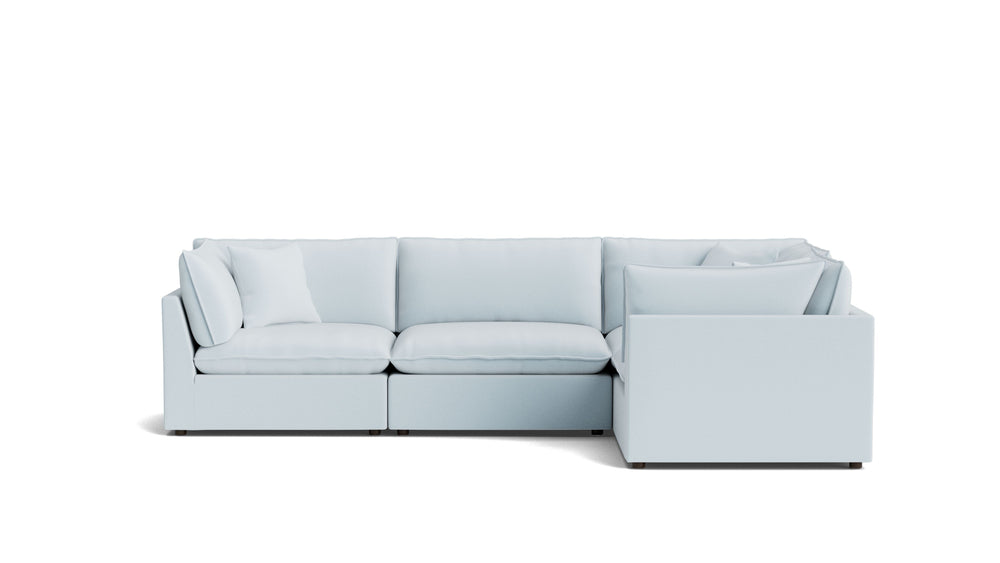 Chill Time Seccional modular de 4 piezas, cerrado, Cove