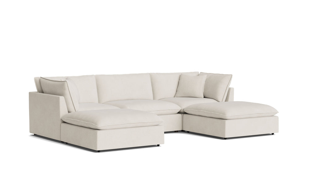 Chill Time Seccional modular en U de 5 piezas, Cove