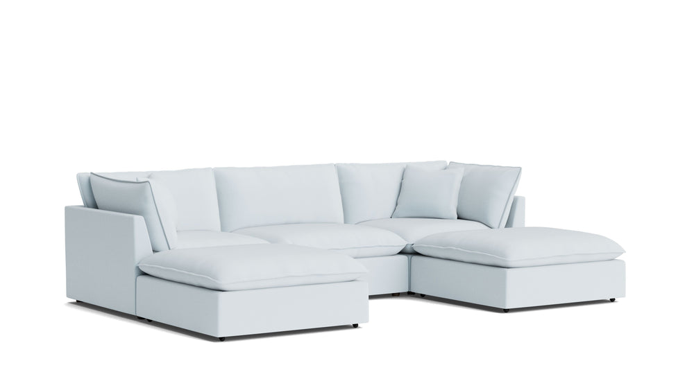 Chill Time Seccional modular en U de 5 piezas, Cove