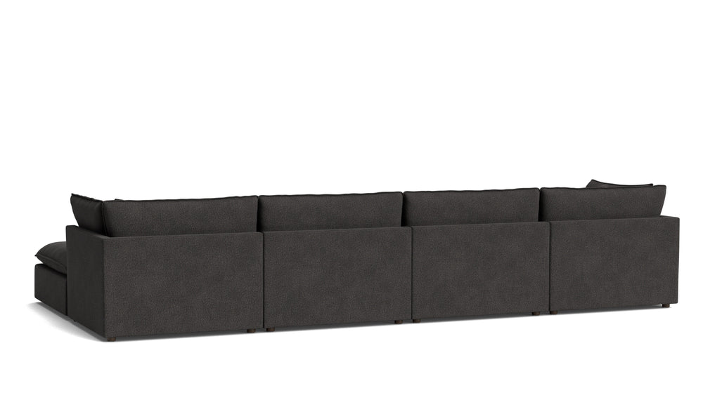 Seccional modular en U de 6 piezas Chill Time, Dark Shadow